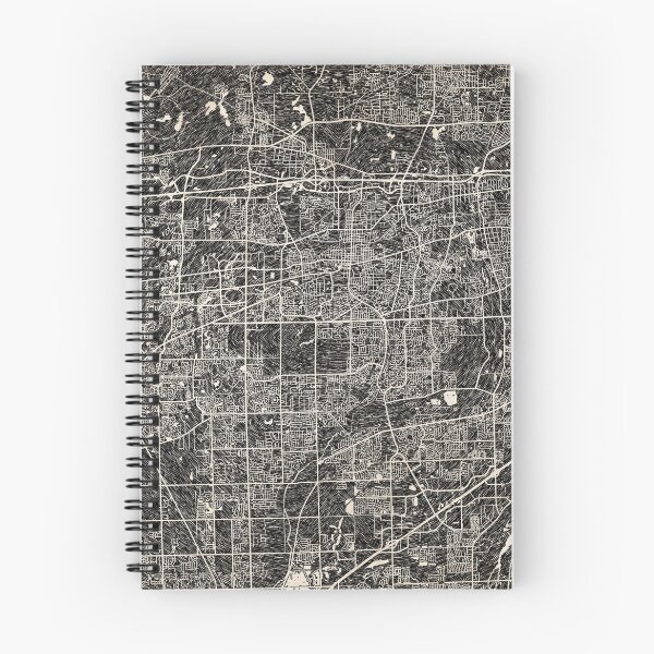 Item preview, Naperville map Illinois Ink lines designed and sold by InkMaps.