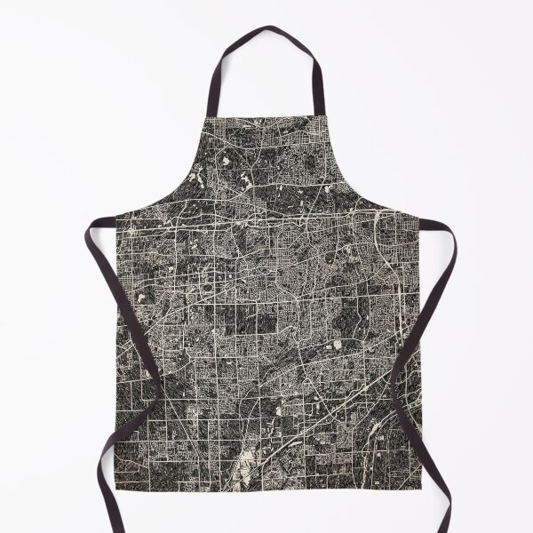 Item preview, Naperville map Illinois Ink lines 2 designed and sold by InkMaps.