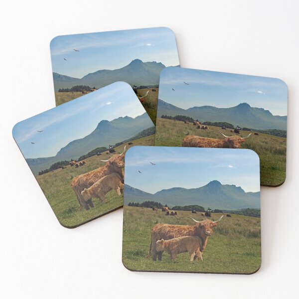Item preview, Ben Loyal with Highland Cattle and Golden Eagles designed and sold by sandysshoots.