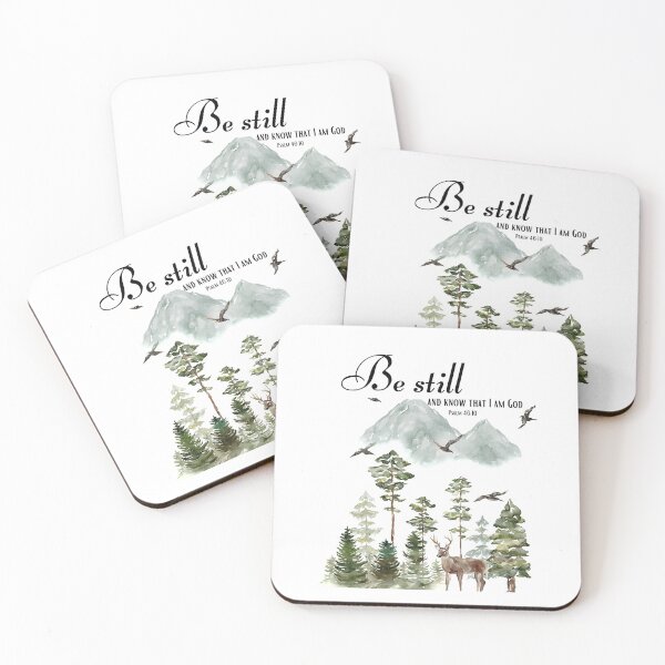 Item preview, Be Still, Psalm 46:10, Bible verse, Christian quotes, Christian Bible verse  designed and sold by Rahke.