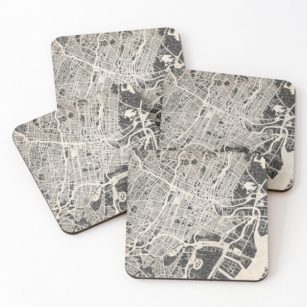 Item preview, Newark map New Jersey Ink lines designed and sold by InkMaps.