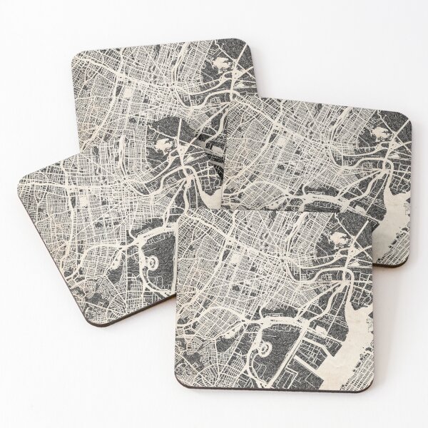 Item preview, Newark map New Jersey Ink lines 2 designed and sold by InkMaps.