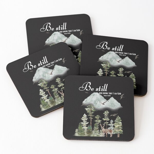 Item preview, Be Still, Psalm 46:10, Bible verse, Christian quotes, Christian Bible verse  designed and sold by Rahke.