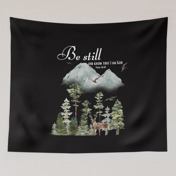 Item preview, Be Still, Psalm 46:10, Bible verse, Christian quotes, Christian Bible verse  designed and sold by Rahke.