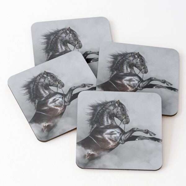Item preview, Black Horse - Animal Feather Skin Print designed and sold by ShawnDzign.