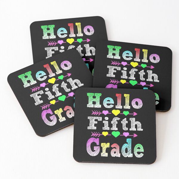 Item preview, Hello 5th Grade Back To School Girl Student Teacher Hearts  designed and sold by JethroShop.