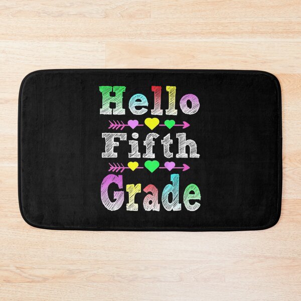 Item preview, Hello 5th Grade Back To School Girl Student Teacher Hearts  designed and sold by JethroShop.