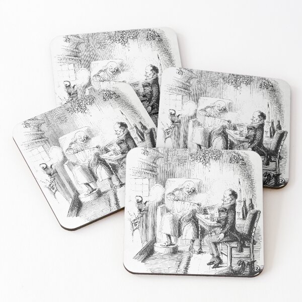 Item preview, Scrooge and Bob Cratchit designed and sold by Vintage Designs +.