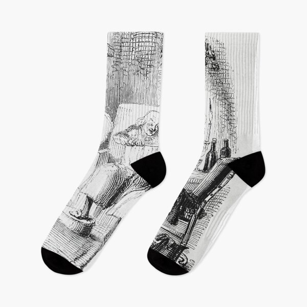 Item preview, Scrooge and Bob Cratchit designed and sold by Vintage Designs +.