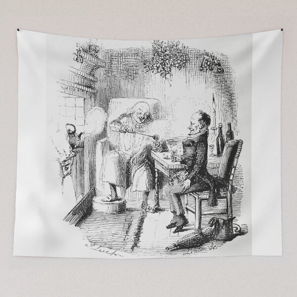 Item preview, Scrooge and Bob Cratchit designed and sold by Vintage Designs +.