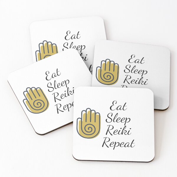 Item preview, Eat Sleep Reiki Repeat designed and sold by PlantBasedCaro.