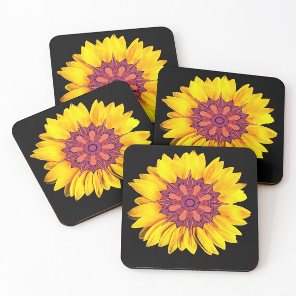 Item preview, Beautiful Golden Mandala Sunflower Flashy Sunflower Golden Mandala Flower designed and sold by chetan786.