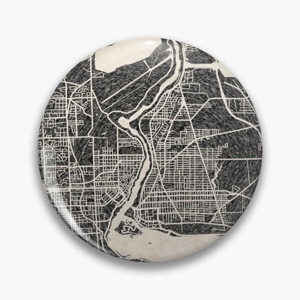 Artikelvorschau, Niagara Falls map New York Ink lines entworfen und verkauft von InkMaps.