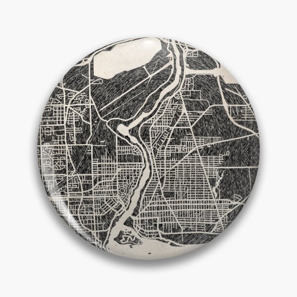 Artikelvorschau, Niagara Falls map New York Ink lines 2 entworfen und verkauft von InkMaps.