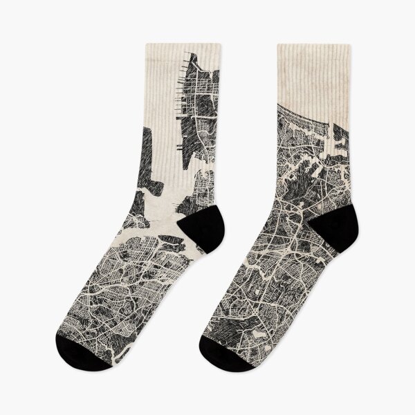 Item preview, Norfolk map Virginia Ink lines 2 designed and sold by InkMaps.