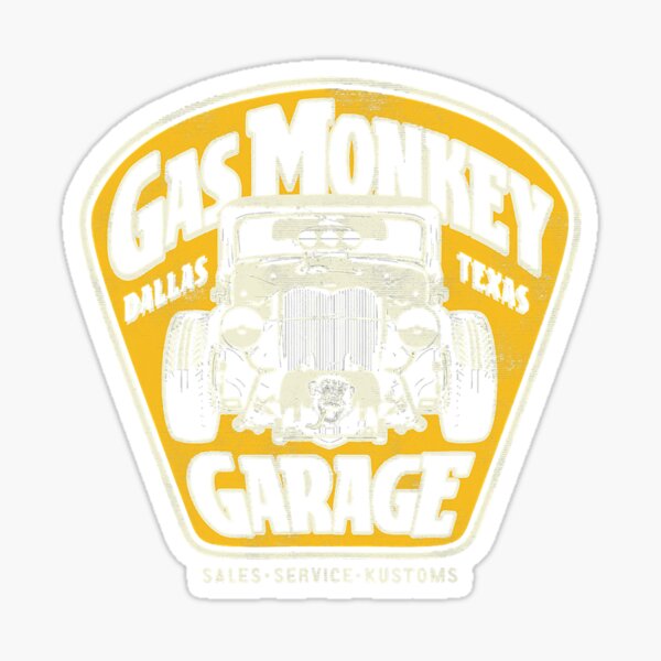 Gas Monkey Garage Muscle Car Sign Logo Sticker