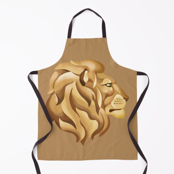 Item preview, Decorative lion head profile designed and sold by fairytaleprints.