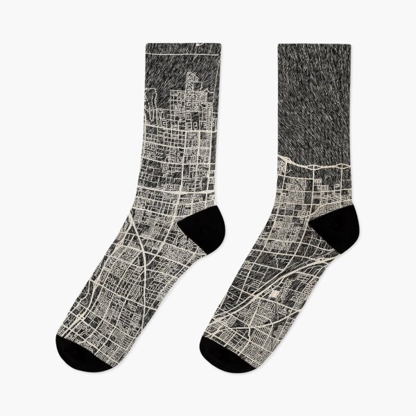 Item preview, North Las Vegas map Nevada Ink lines 2 designed and sold by InkMaps.