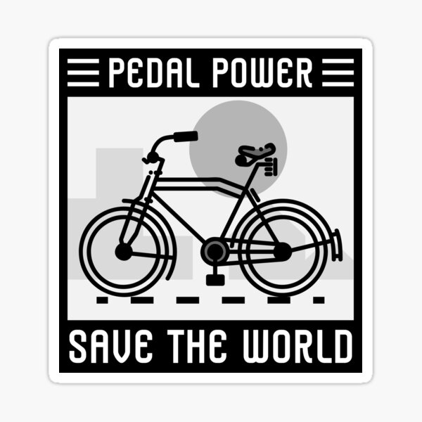 Item preview, Pedal Power Save The World Design designed and sold by Artpace.