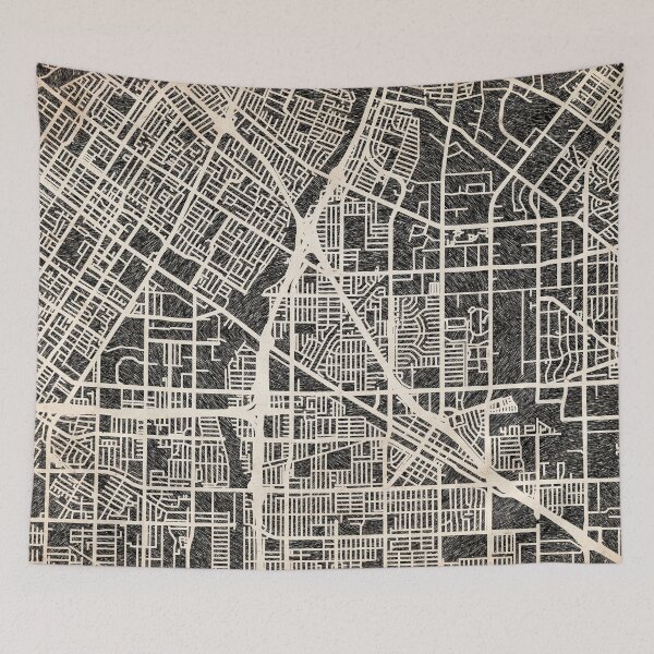 Item preview, Norwalk map California Ink lines designed and sold by InkMaps.
