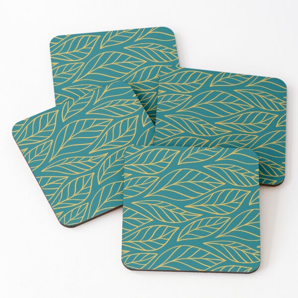 Item preview, ♡ navy blue  x gold foil leaves ♡ designed and sold by tinkdesignsit.