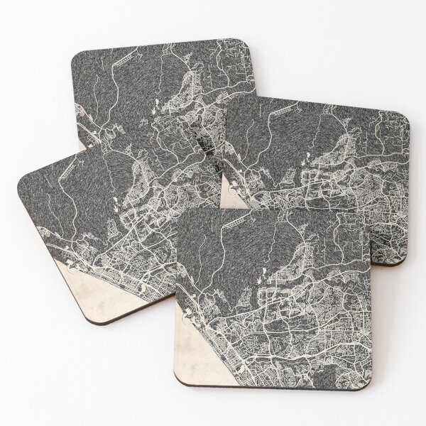 Item preview, Oceanside map California Ink lines 2 designed and sold by InkMaps.