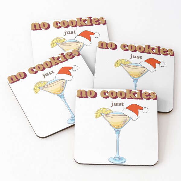 Item preview, No cookies just cocktails with Santa Hat designed and sold by heyitsIrish.