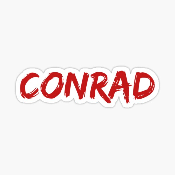 "CONRAD" Sticker for Sale by keoopolouis Redbubble