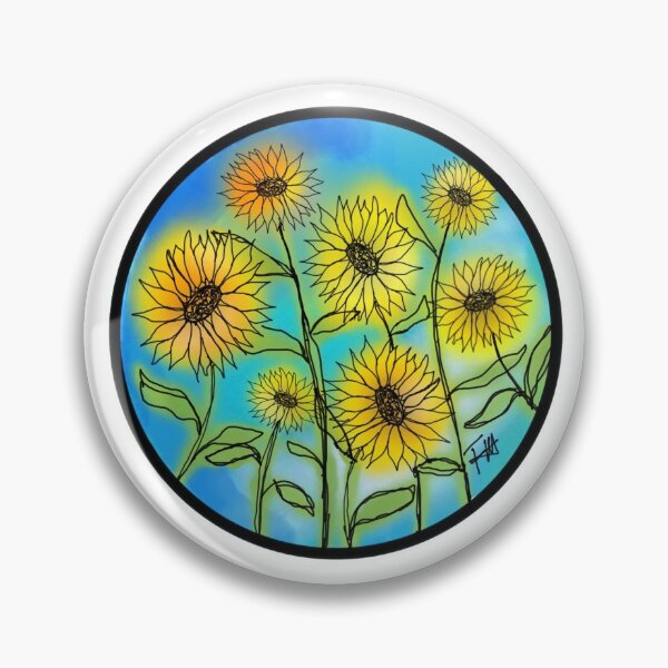 Item preview, Blue Sky Sunflowers designed and sold by Francesca Marquez.