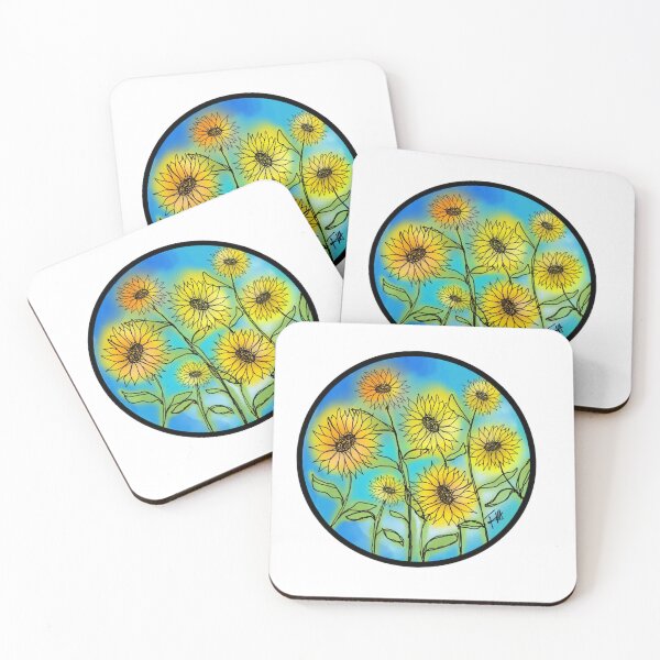 Item preview, Blue Sky Sunflowers designed and sold by Francesca Marquez.