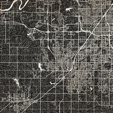 Vorschaubild zum Design Olathe map Kansas Ink lines von InkMaps