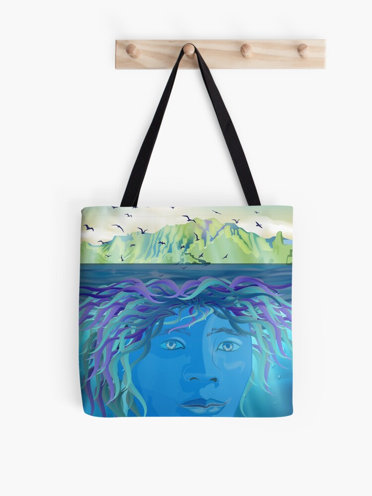Thumbnail 1 of 2, Tote Bag, Tangaroa - Polynesian Mythology - Maori Mythology designed and sold by Mantra-tshirt.