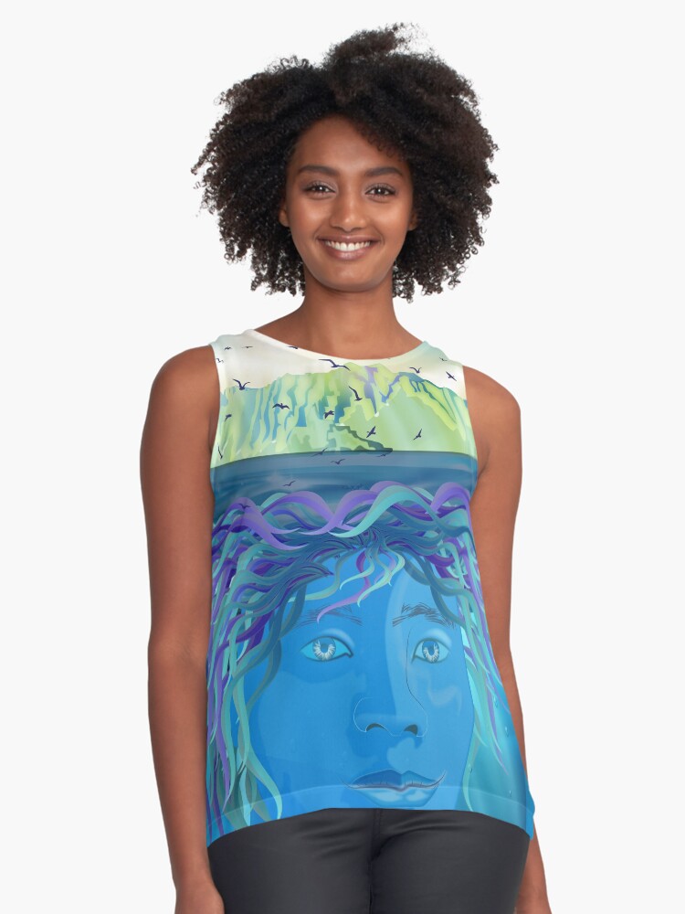 Item preview, Sleeveless Top designed and sold by Mantra-tshirt.
