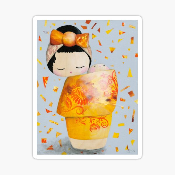 Item preview, Anzu - kokeshi doll designed and sold by michellegilks.