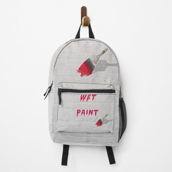 Item preview, Red Wet paint on White Brick Wall designed and sold by CJVisions.