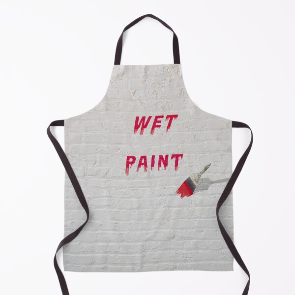 Item preview, Red Wet paint on White Brick Wall designed and sold by CJVisions.