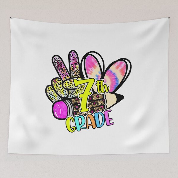 Item preview, 7th Grade Peace Love Pencil designed and sold by WaveOcean123.