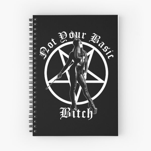 Item preview, Not Your Basic Bitch! Goth Girl, Occult Gift, Goth T-Shirt designed and sold by Proverbial Wisdom Design.