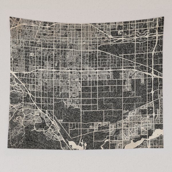 Item preview, Ontario map California Ink lines designed and sold by InkMaps.