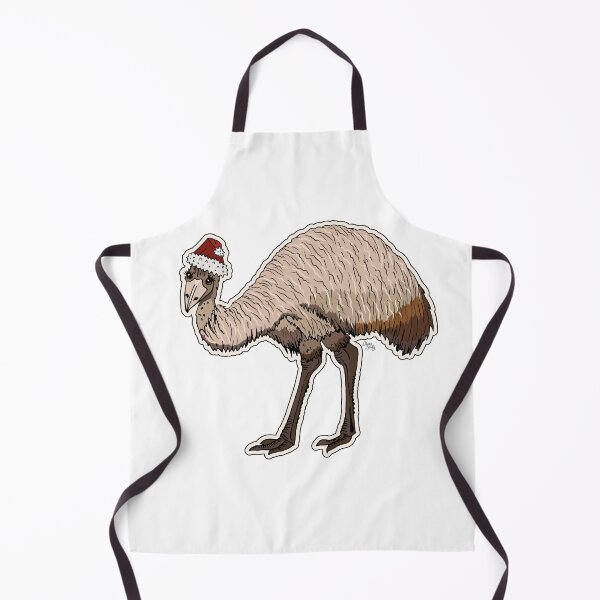 Item preview, Christmas Emu Red Santa Hat designed and sold by Claire Bowley.
