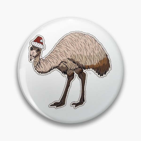 Item preview, Christmas Emu Red Santa Hat designed and sold by Claire Bowley.