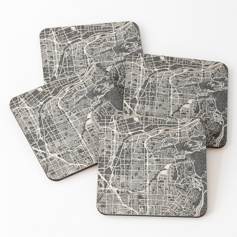 Item preview, Coasters (Set of 4) designed and sold by InkMaps.