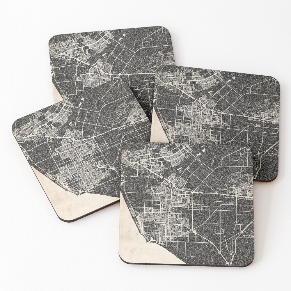 Item preview, Coasters (Set of 4) designed and sold by InkMaps.