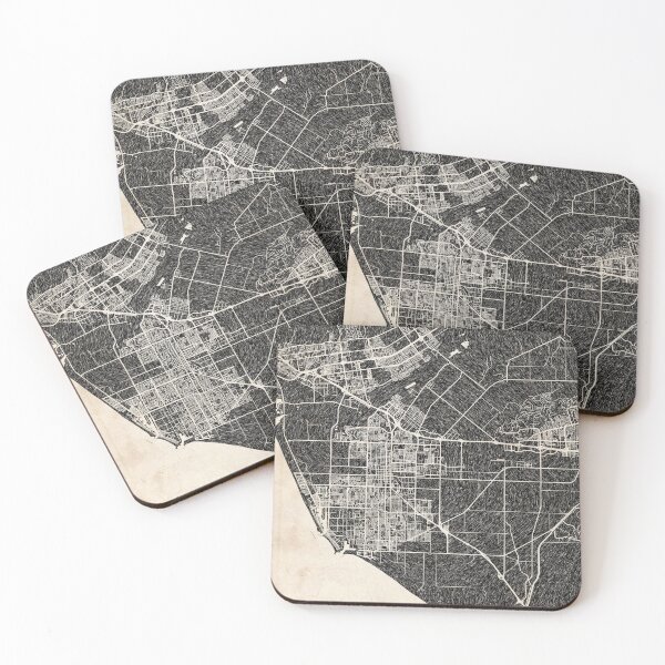 Item preview, Oxnard map California Ink lines designed and sold by InkMaps.