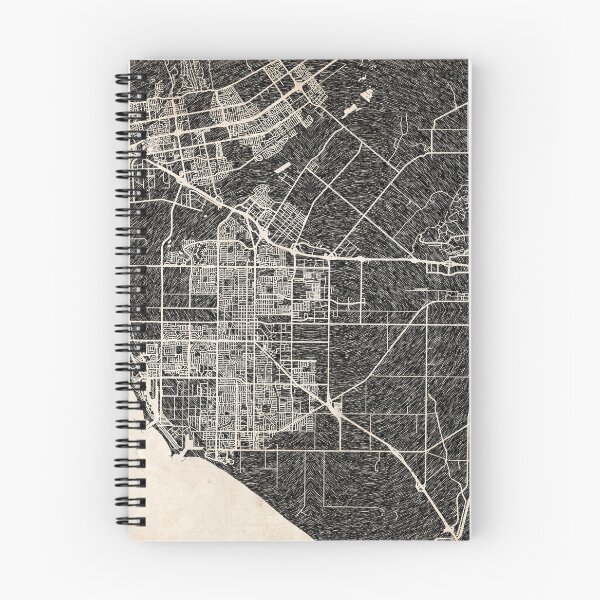 Item preview, Oxnard map California Ink lines 2 designed and sold by InkMaps.