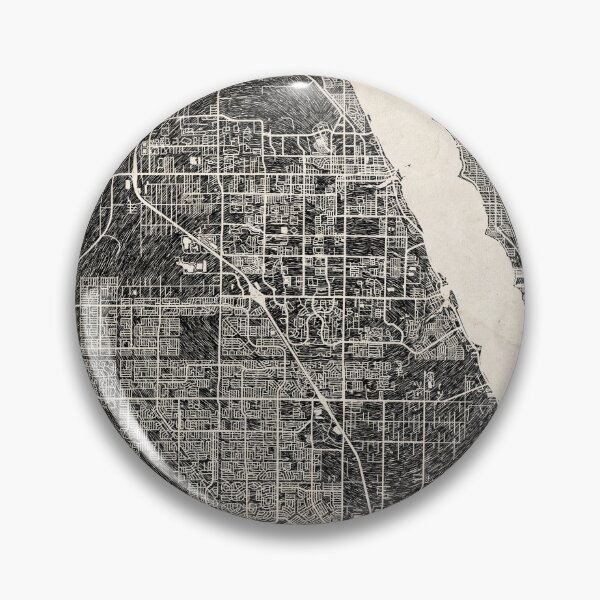 Item preview, Palm Bay map Florida Ink lines designed and sold by InkMaps.
