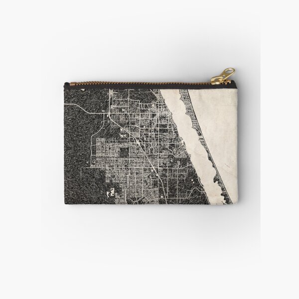 Item preview, Palm Bay map Florida Ink lines designed and sold by InkMaps.
