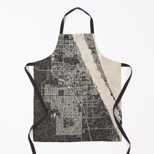 Item preview, Palm Bay map Florida Ink lines 2 designed and sold by InkMaps.