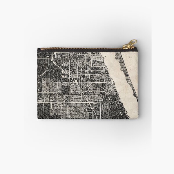 Item preview, Palm Bay map Florida Ink lines 2 designed and sold by InkMaps.