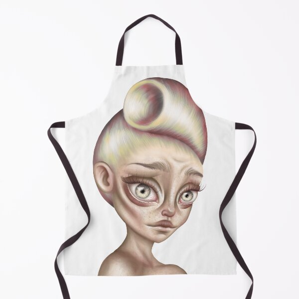 Item preview, Spooky wasted doll portrait, skull face designed and sold by Marcos Sevilla Martin.